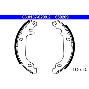 Bremsbackensatz ATE 03.0137-0209.2 für Renault Super 5 9