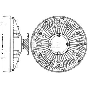 Kupplung Kühlerlüfter MAHLE CFC 222 000P