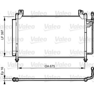 Kondensator Klimaanlage VALEO 814235