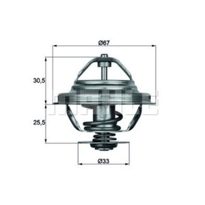 Thermostat Kühlmittel MAHLE TX 27 71D für BMW Alpina 3er Z1 Roadster B3