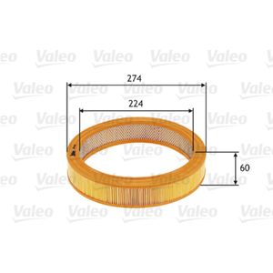 Luftfilter VALEO 585619 für Ford Audi VW Citroën Seat Skoda BMW Capri I 50