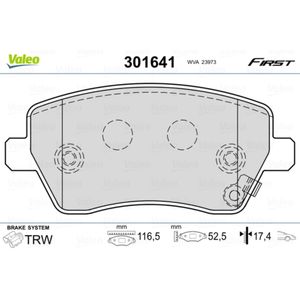 Bremsbelagsatz Scheibenbremse VALEO 301641 für Renault Dacia Lada Mercedes-Benz