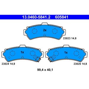 Bremsbelagsatz Scheibenbremse ATE 13.0460-5841.2