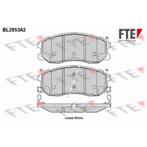 Bremsbelagsatz Scheibenbremse FTE 9010637 für Opel Chevrolet Antara A Captiva