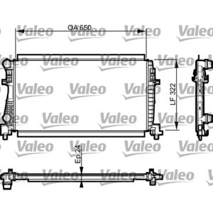 Kühler Motorkühlung VALEO 735557 für VW Seat Audi Skoda Golf VII Variant Leon ST