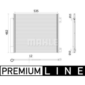 Kondensator Klimaanlage MAHLE AC 944 000P für Renault Kadjar Espace V Koleos II