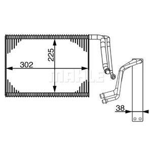 Verdampfer Klimaanlage MAHLE AE 143 000S für BMW 1er