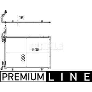 Kondensator Klimaanlage MAHLE AC 579 000P für Ford Fiesta VI Van