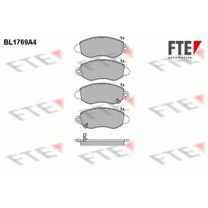 Bremsbelagsatz Scheibenbremse FTE 9010338 für Ford Transit