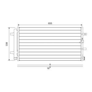 Kondensator Klimaanlage VALEO 814370 für Audi Porsche A7 Sportback A6 C7 Q5