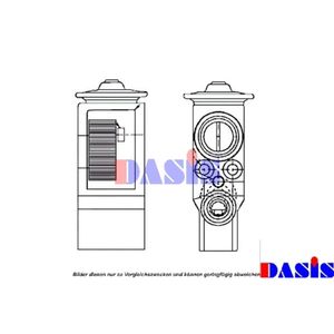 Expansionsventil Klimaanlage AKS DASIS 840137N für Peugeot Citroën 206 Van