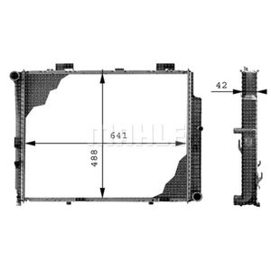 Kühler Motorkühlung MAHLE CR 309 000P für Mercedes-Benz E