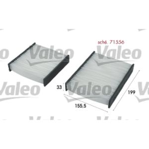 Filter Innenraumluft VALEO 715556 für Citroën Peugeot DS Ds3 208 I 207/207+