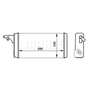 Wärmetauscher Innenraumheizung MAHLE AH 40 000S