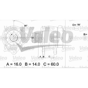 Generator VALEO 436483 für VW Golf III