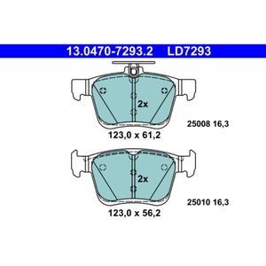 Bremsbelagsatz Scheibenbremse ATE 13.0470-7293.2 für Seat VW Audi Skoda Leon ST