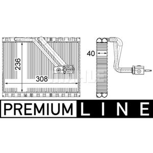 Verdampfer Klimaanlage MAHLE AE 127 000P für Mercedes-Benz V