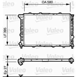 Kühler Motorkühlung VALEO 732013 für Alfa Romeo 156 Sportwagon