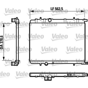 Kühler Motorkühlung VALEO 732892 für Citroën Peugeot Berlingo First