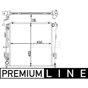 Kühler Motorkühlung MAHLE CR 1404 000P für Kia Pro Cee'd SW