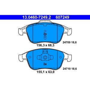 Bremsbelagsatz Scheibenbremse ATE 13.0460-7249.2 für Renault Megane III Latitude