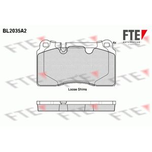 Bremsbelagsatz Scheibenbremse FTE 9010620 für VW Touareg