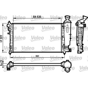 Kühler Motorkühlung VALEO 731526 für Peugeot Citroën 106 I Saxo Partner