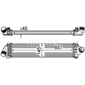 Ladeluftkühler MAHLE CI 394 000P für Ford Mondeo IV Turnier Galaxy II