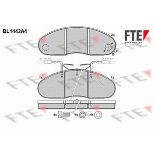 Bremsbelagsatz Scheibenbremse FTE 9011031 für Renault Trucks Master I B