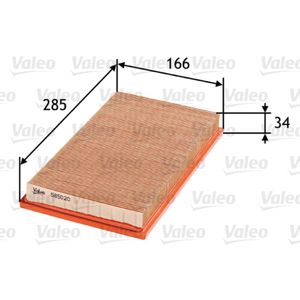 Luftfilter VALEO 585020 für Fiat Ldv Sedici Cub