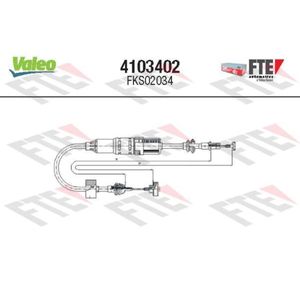 Seilzug Kupplungsbetätigung VALEO 4103402 für Seat VW Ibiza II Polo III Arosa