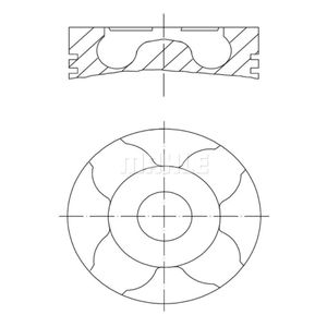 Kolben MAHLE 011 PI 00114 000 für Opel Astra J Caravan Corsa D Meriva B