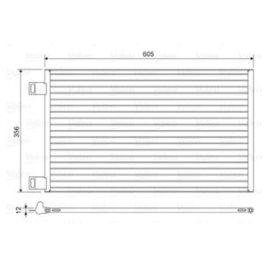 Kondensator Klimaanlage VALEO 822553 für Renault Mercedes-Benz Kangoo Rapid