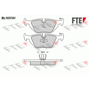 Bremsbelagsatz Scheibenbremse FTE 9010017 für BMW Wiesmann 3er Z1 Roadster Z3