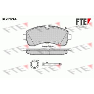 Bremsbelagsatz Scheibenbremse FTE 9010599 für Mercedes-Benz VW Sprinter