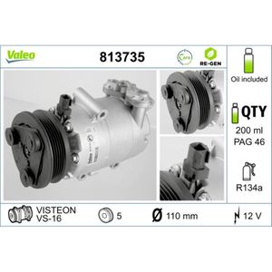 Kompressor Klimaanlage VALEO 813735 für Volvo Ford S40 II Focus C-Max