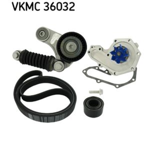 Wasserpumpe + Keilrippenriemensatz SKF VKMC 36032 für Renault Megane I Laguna