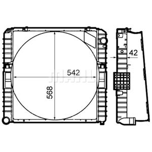 Kühler Motorkühlung MAHLE CR 1918 000P