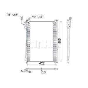 Kondensator Klimaanlage MAHLE AC 285 000S