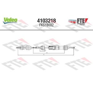 Seilzug Kupplungsbetätigung FTE 4103218 für Peugeot 306 Break