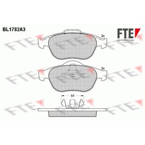 Bremsbelagsatz Scheibenbremse FTE 9010352 für Renault Scénic I Laguna II