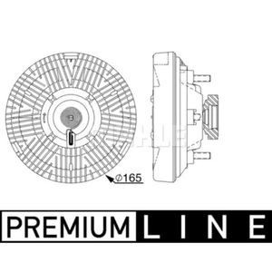 Kupplung Kühlerlüfter MAHLE CFC 238 000P