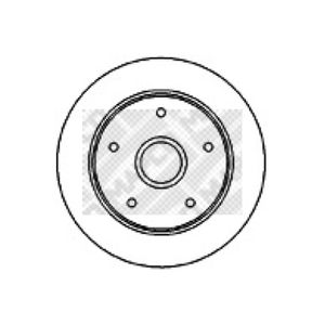 Bremsscheibe MAPCO 25530 (2 Stk.)