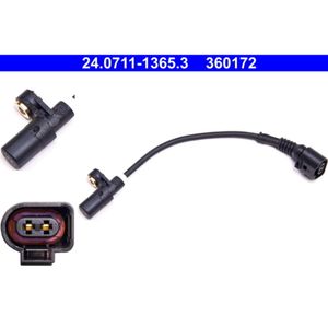 Sensor Raddrehzahl ATE 24.0711-1365.3 für VW Audi Skoda Seat Golf IV TT