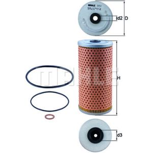 Ölfilter MAHLE OX 92D für Mercedes-Benz Isdera E