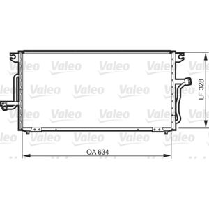 Kondensator Klimaanlage VALEO 818081