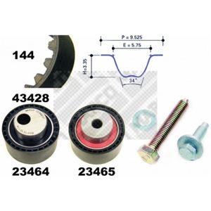 Zahnriemensatz MAPCO 23428 für Peugeot Citroën Lancia Fiat 307 C5 I Break 406 C8