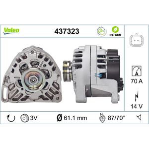 Generator VALEO 437323 für Renault Twingo I Kangoo Clio II Rapid Thalia