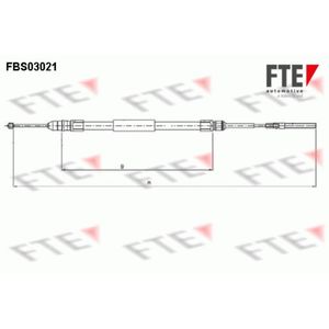 Seilzug Feststellbremse FTE 9250110 für BMW 3er