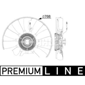 Lüfter Motorkühlung MAHLE CFF 526 000P